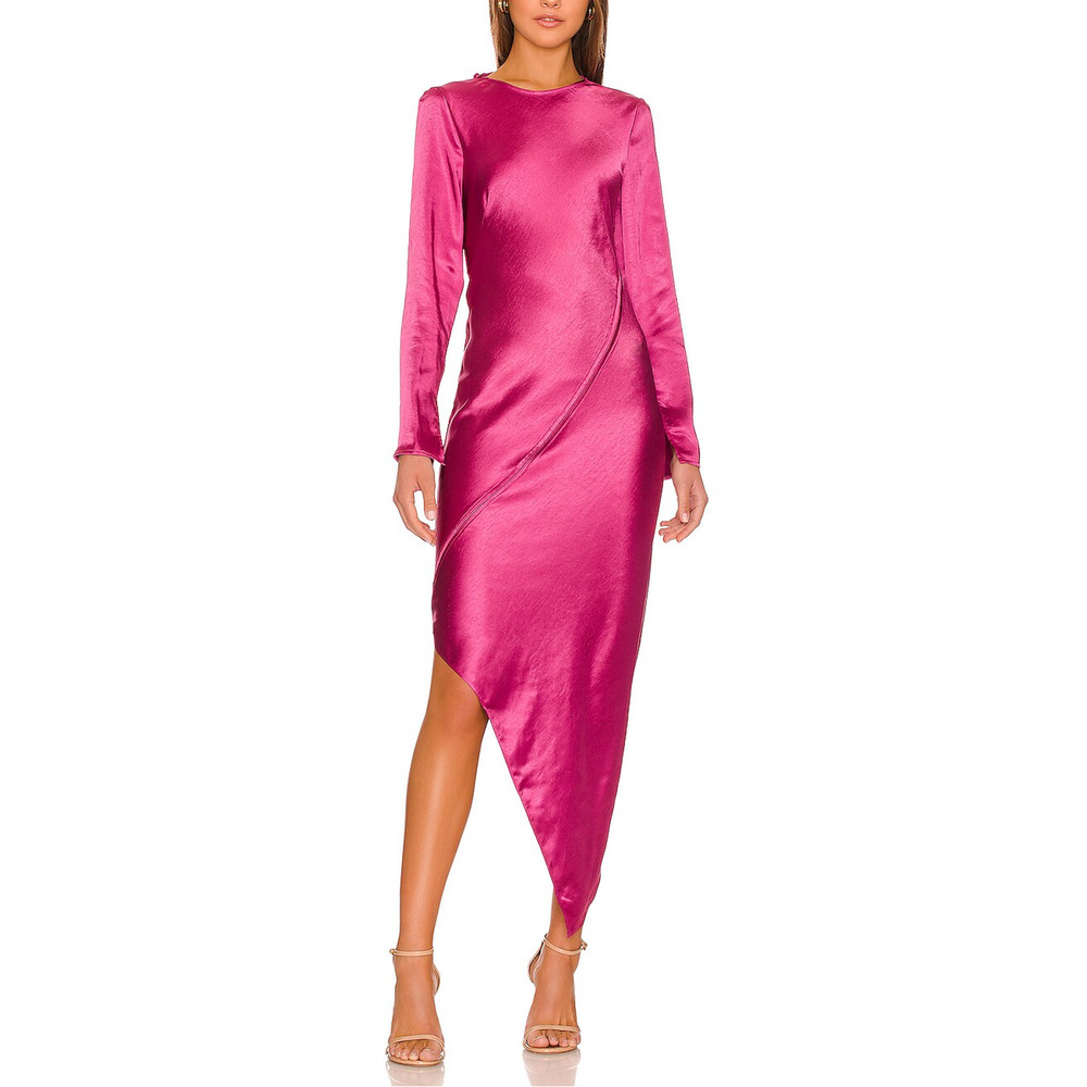 Line & Dot 'Simone' Pink Asymmetrical Dress Size S - NWT